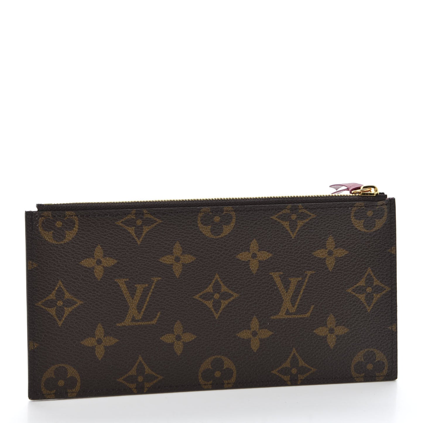Monogram Felicie Chain Wallet Zippered Insert Fuchsia