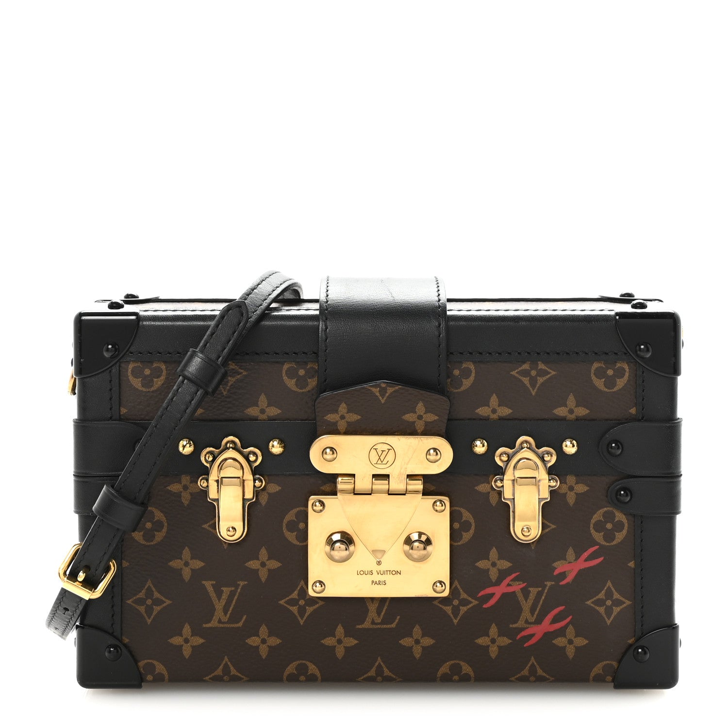 Louis Vuitton Monogram Petite Malle Black 1 of 9