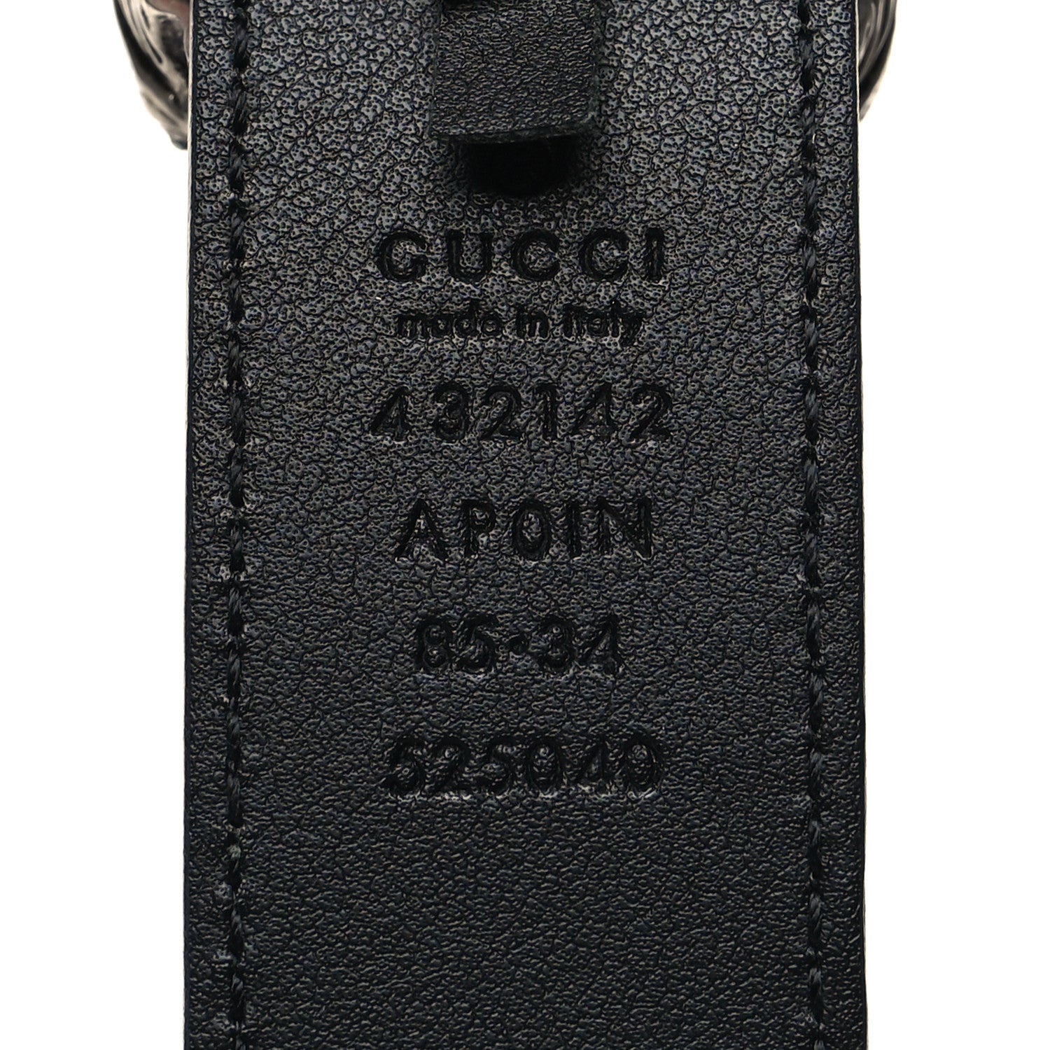 Gucci Moon Calfskin Crystal Dionysus 30mm Belt 85 34 Black Black Diamond 5 of 6