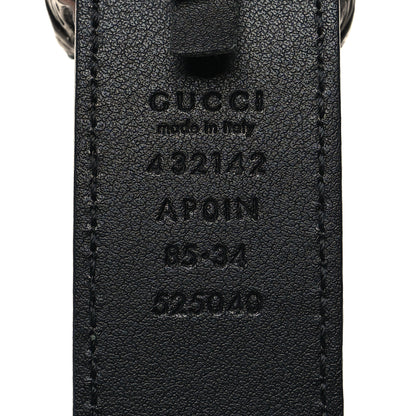 Gucci Moon Calfskin Crystal Dionysus 30mm Belt 85 34 Black Black Diamond 5 of 6