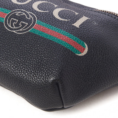 Gucci Grained Calfskin Small Logo Belt Bag Black 5 of 9