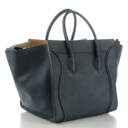 Celine Bullhide Calfskin Medium Phantom Luggage Navy Blue 3 of 9