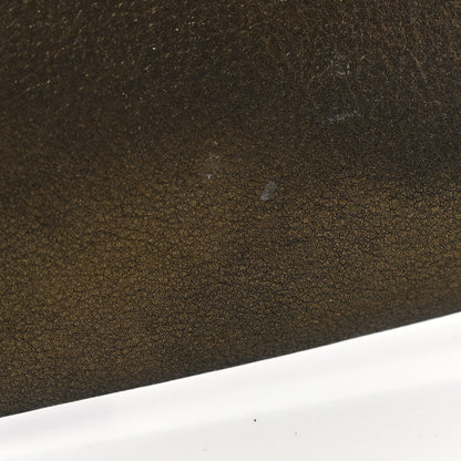 Saint Laurent Distressed Metallic Calfskin Monogram Large Belle De Jour Clutch Gold 15 of 16