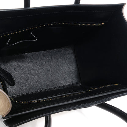 Celine Calfskin Suede Lizard Micro Tri-Color Luggage Taupe 5 of 7