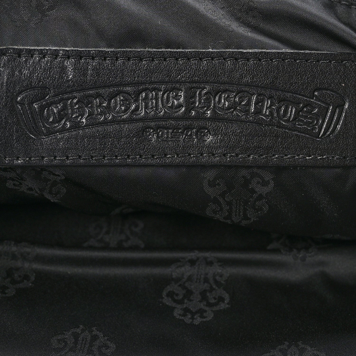 Chrome Hearts Grained Calfskin Fleur De Lis Tote Black 6 of 9