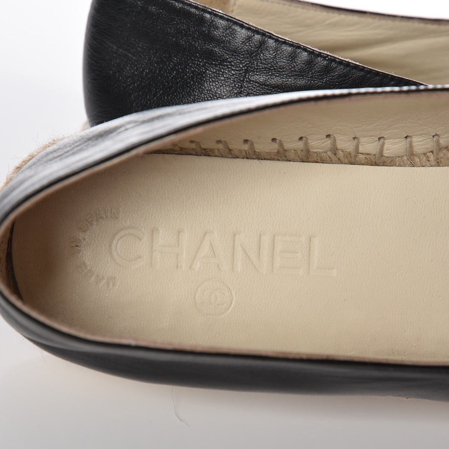 Lambskin CC Espadrilles 39 Black