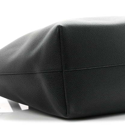 Celine Grained Calfskin Triomphe Medium Cabas Anais Black 9 of 10