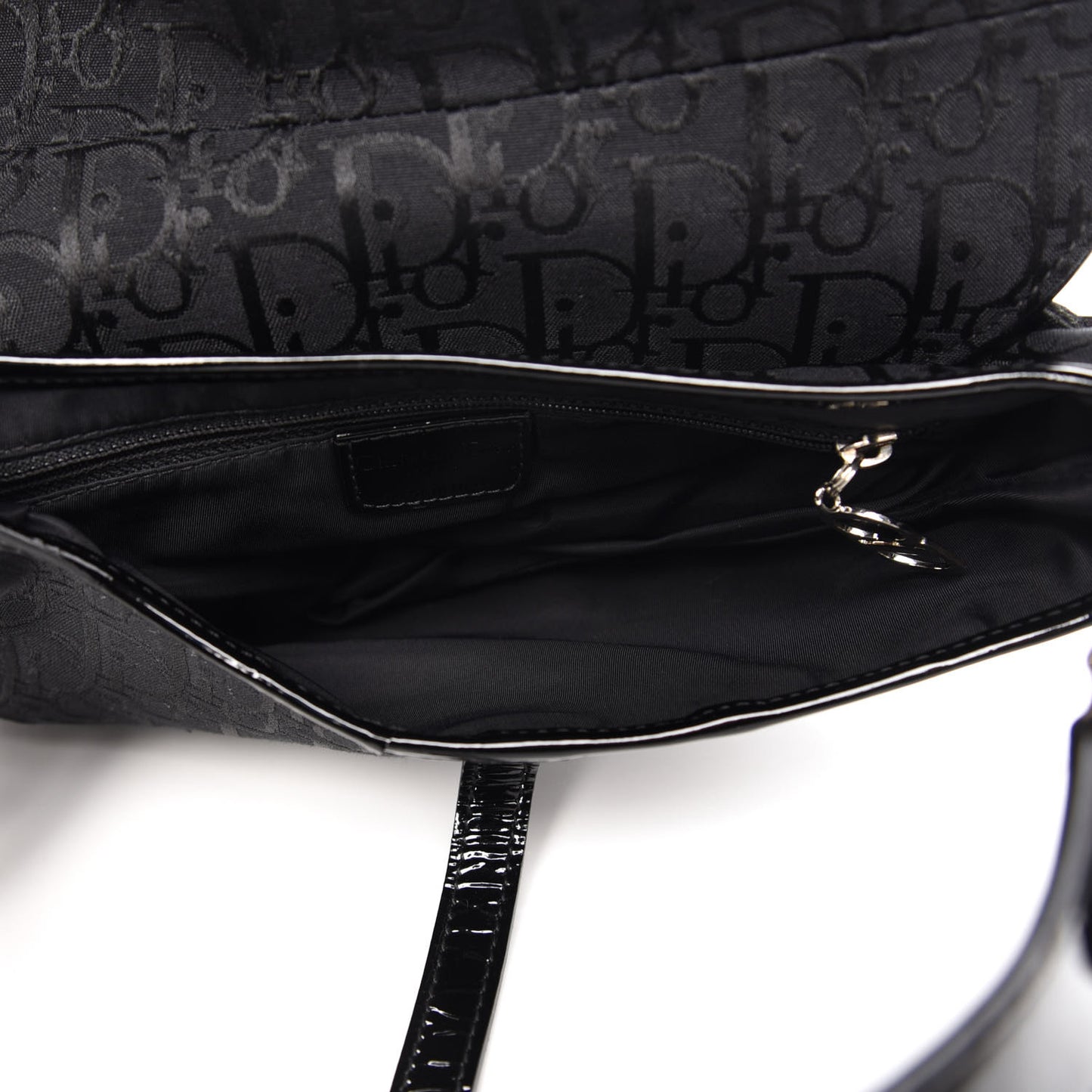 Monogram Saddle Bag Black