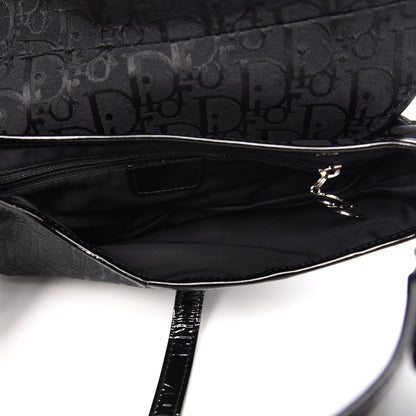 Christian Dior Monogram Saddle Bag Black 5 of 11