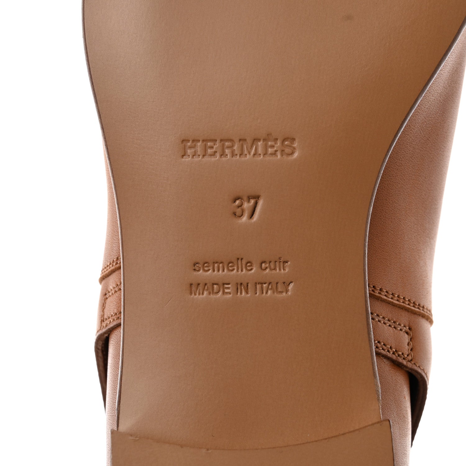 Hermes Calfskin Neo Low Boots 37 Natural 8 of 8