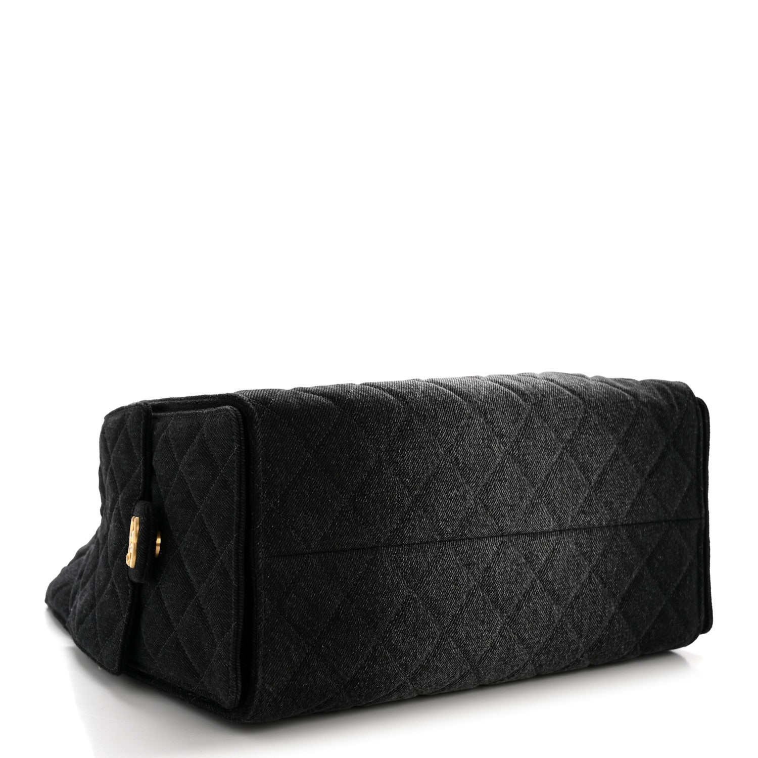 Chanel Washed Denim Quilted Medium Chanel 25 Handbag Black 5 of 12