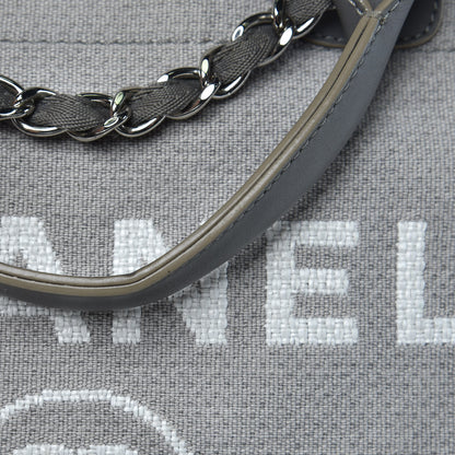 Chanel Canvas Large Deauville Tote Grey 13 of 13