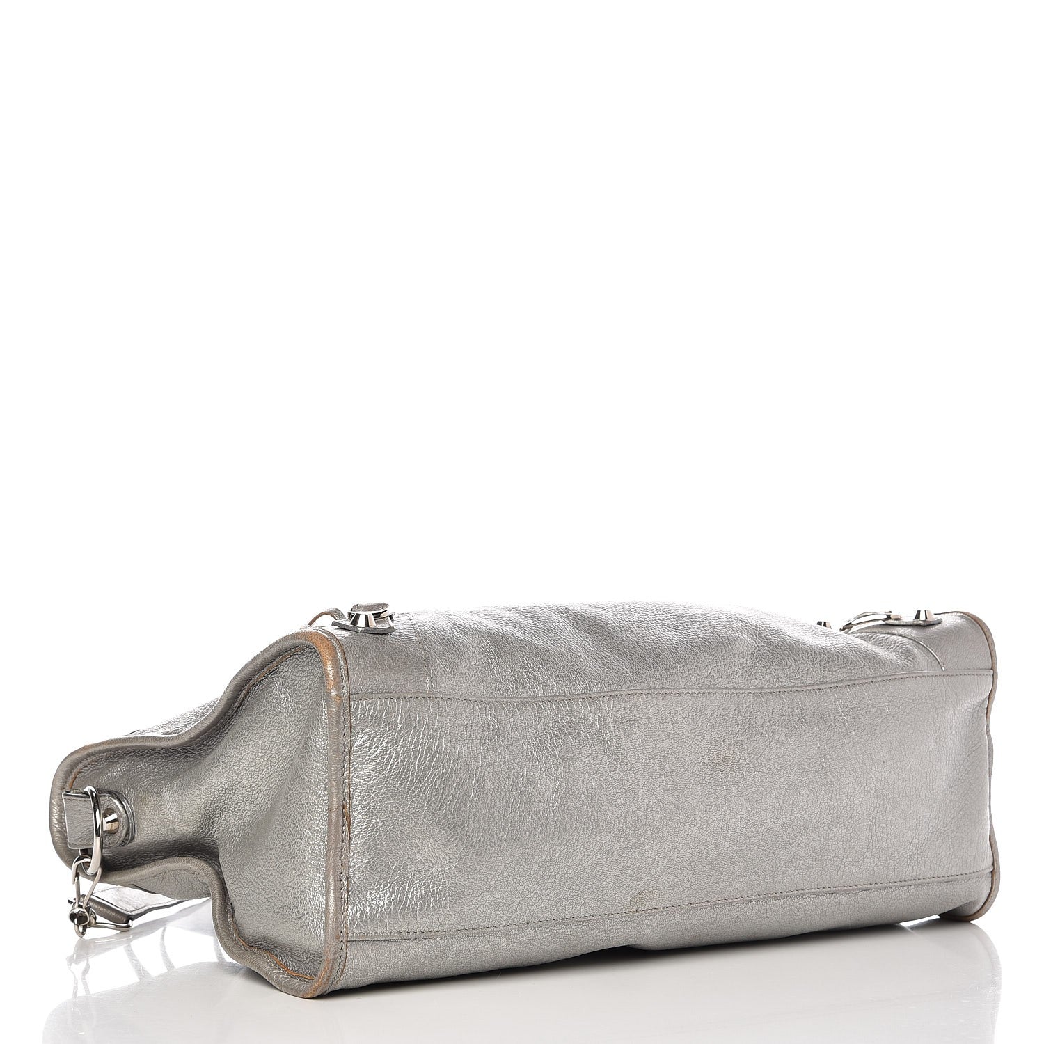 Balenciaga Pearlescent Goatskin Classic Palladium Hardware City Gris Gris Light 5 of 12