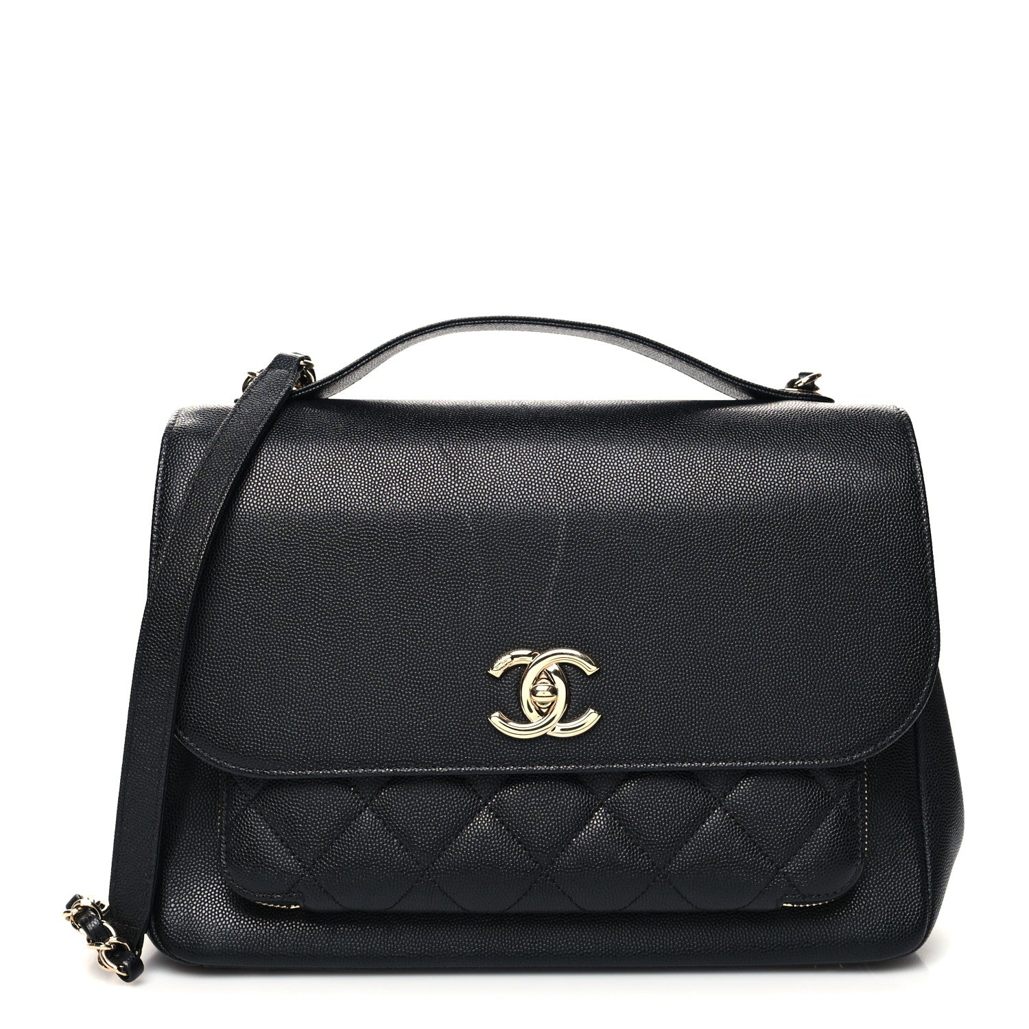 Chanel Caviar Quilted Large Business Affinity Flap Black 1 of 11