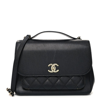 Chanel Caviar Quilted Large Business Affinity Flap Black 1 of 11