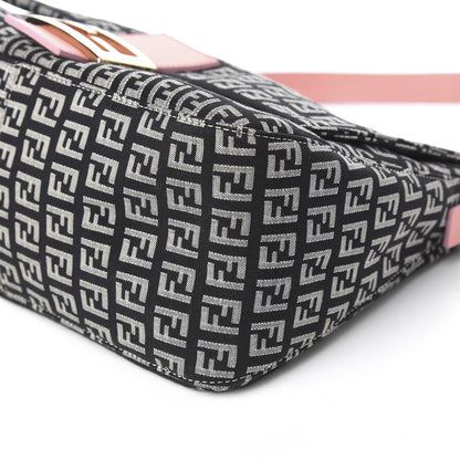 Fendi Zucchino Mama Baguette Navy Pink 9 of 10