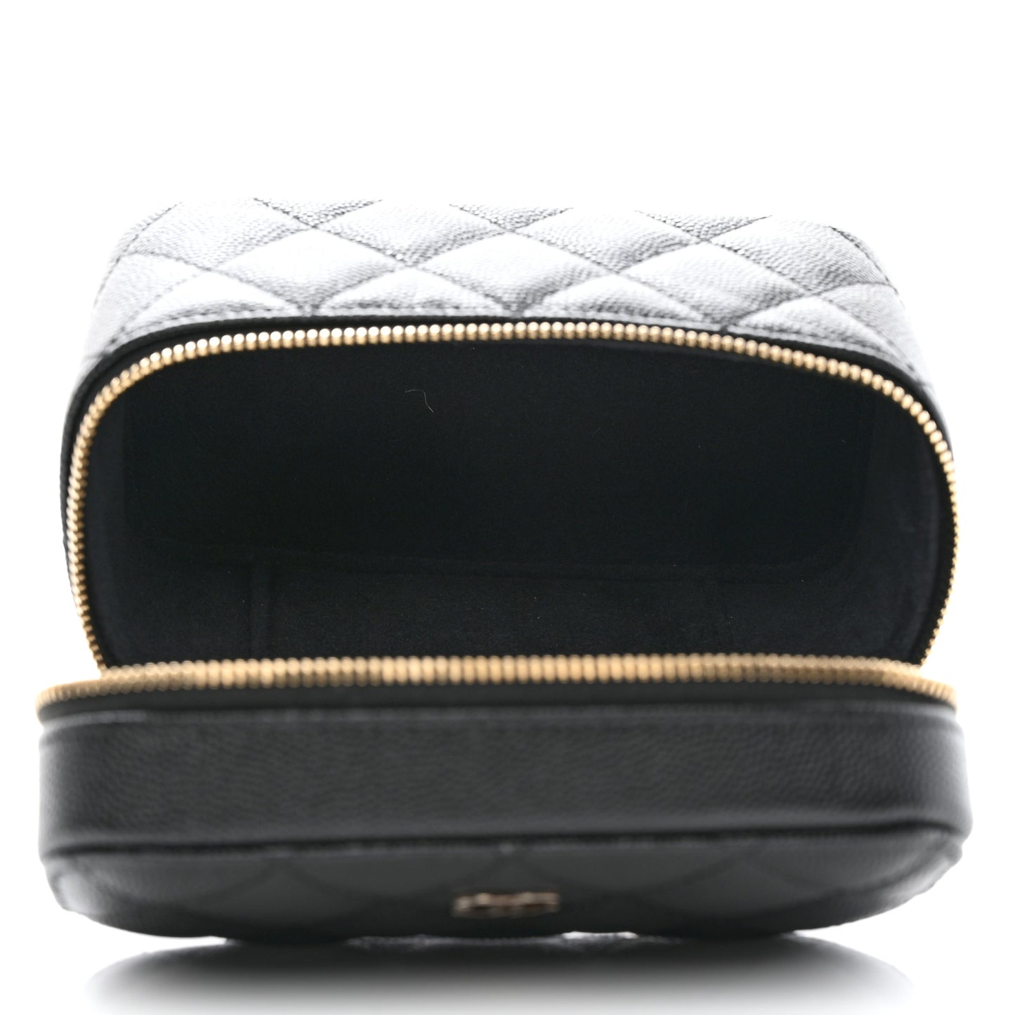 Caviar Quilted Watch Case Black