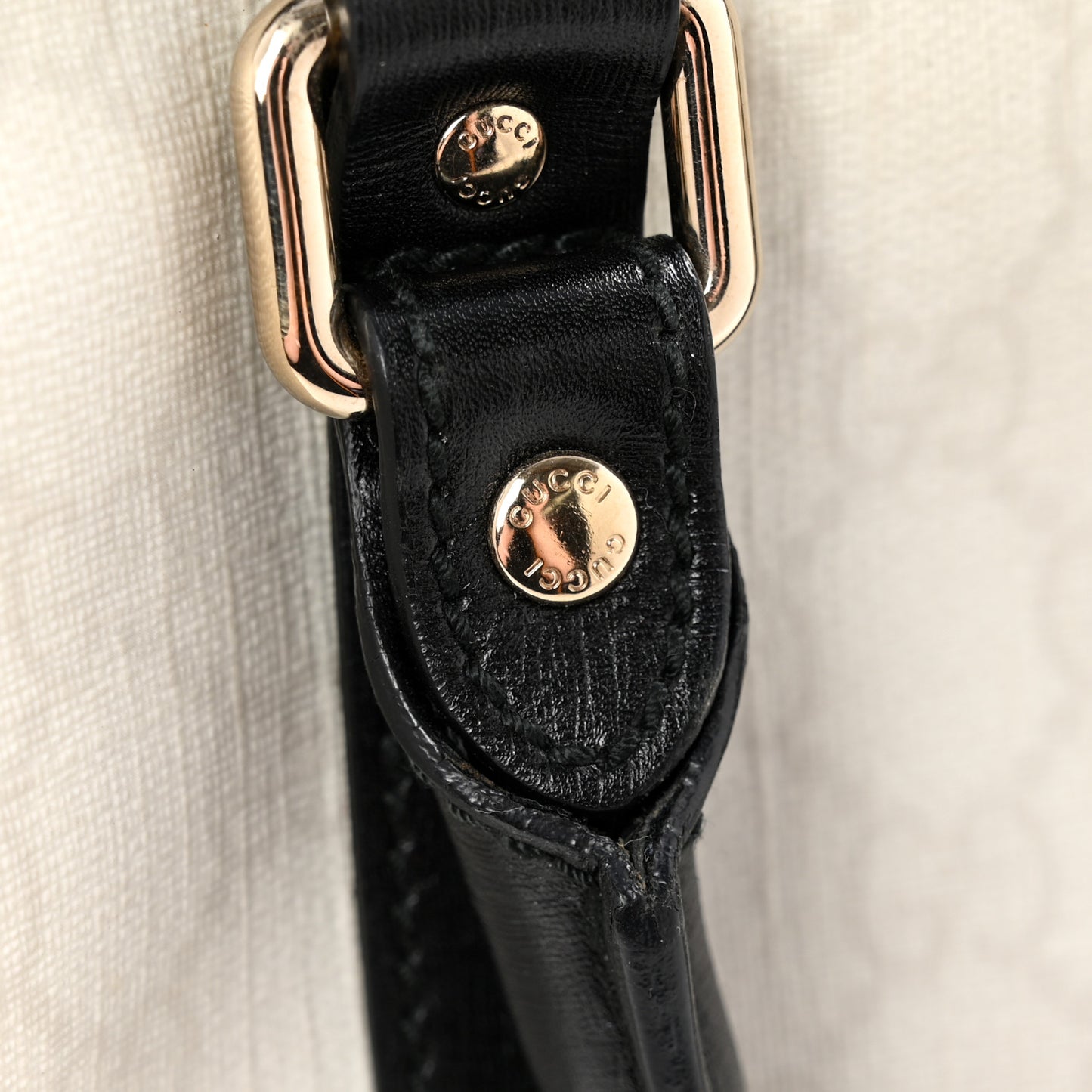 GG Plus Monogram Small Joy Boston White Black