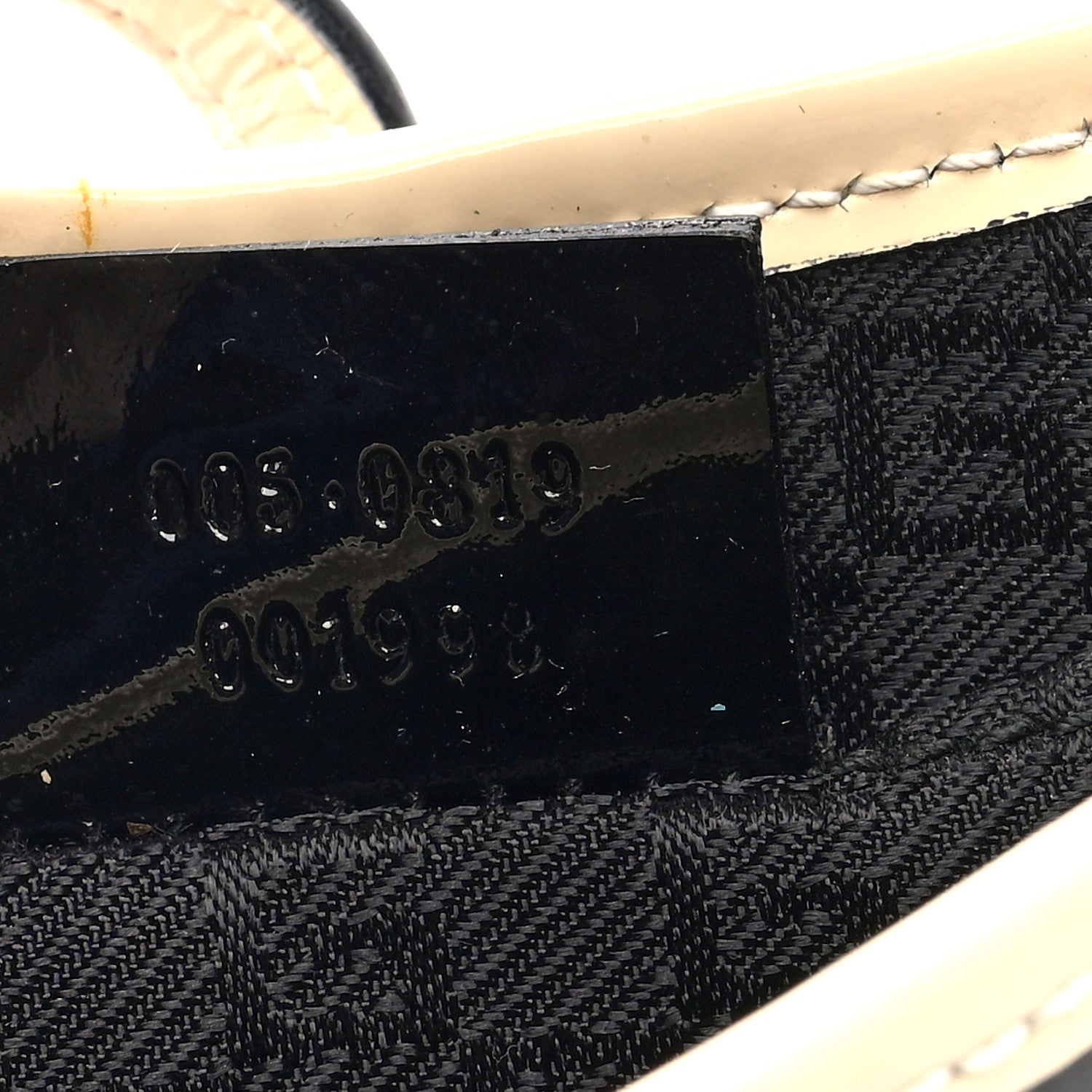 Gucci Patent Micro Jackie O Hobo Black White 7 of 10