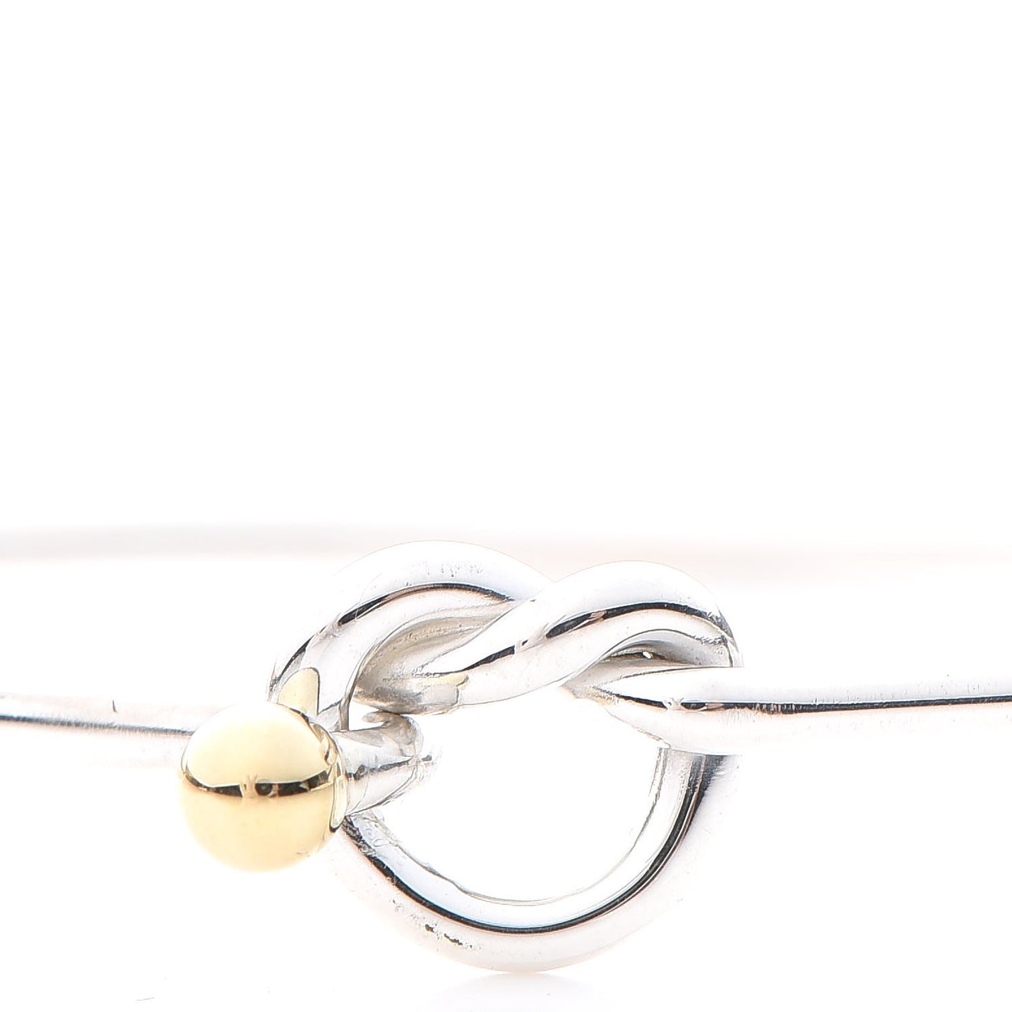 Sterling Silver 18K Yellow Gold Knot Bracelet
