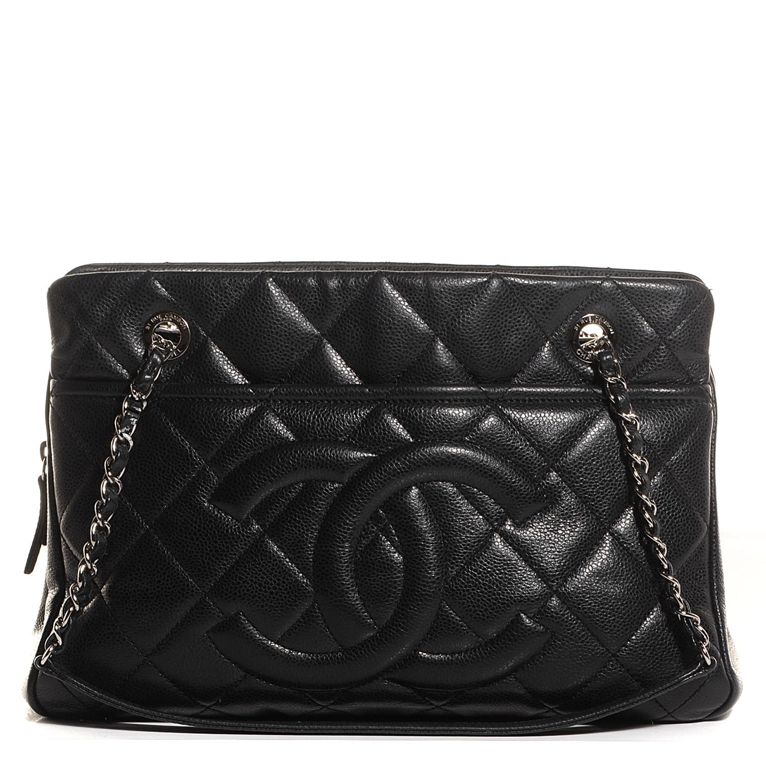 Chanel Caviar CC Timeless Tote Black 1 of 7