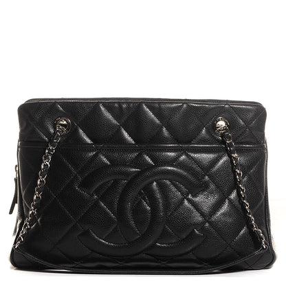 Chanel Caviar CC Timeless Tote Black 1 of 7