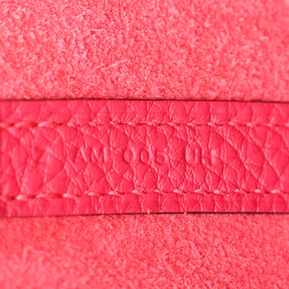 Hermes Taurillon Clemence Swift Eclat Picotin Lock 22 MM Framboise Rouge Sellier 7 of 12
