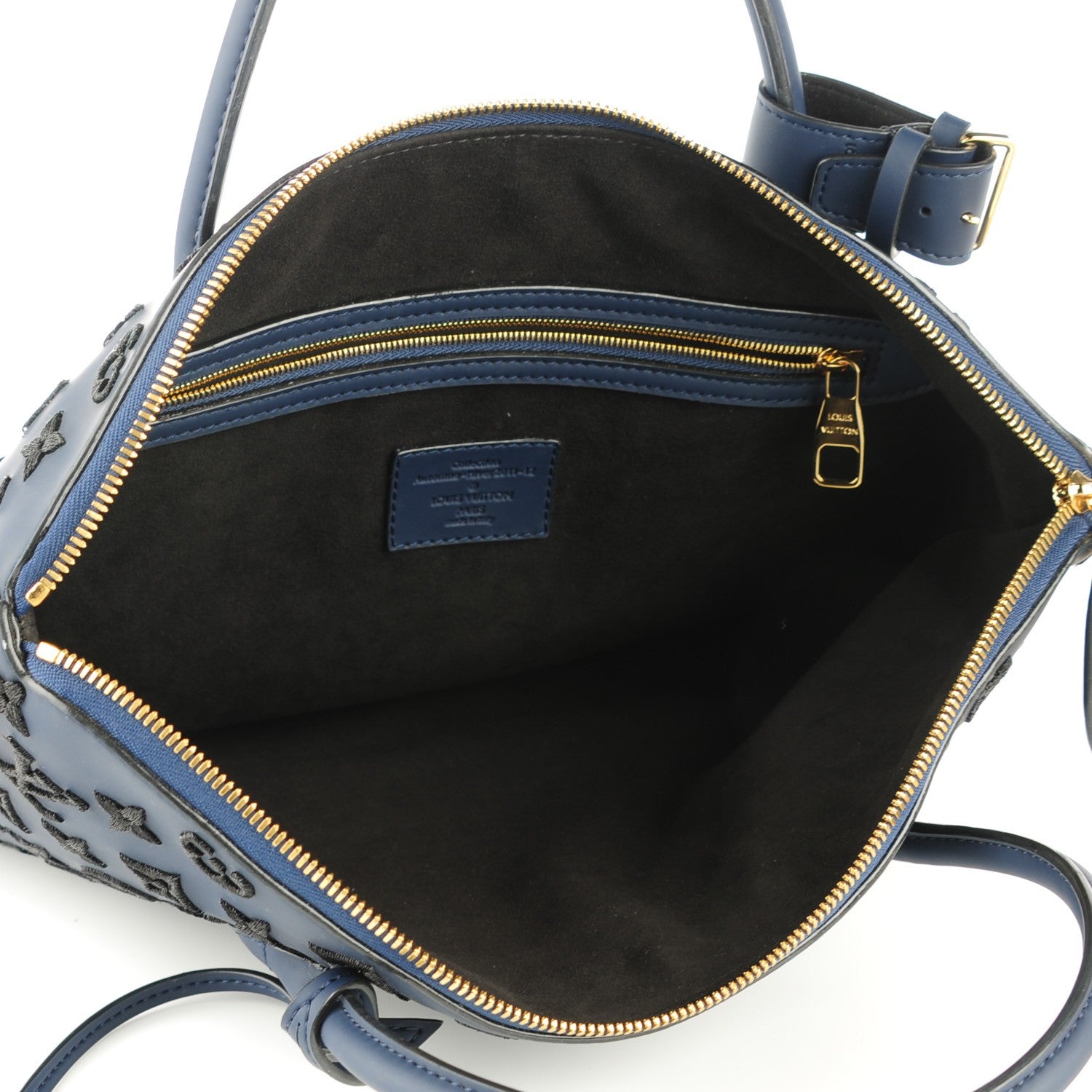 Louis Vuitton Monogram Addiction Vertical Lockit MM Blue 5 of 7