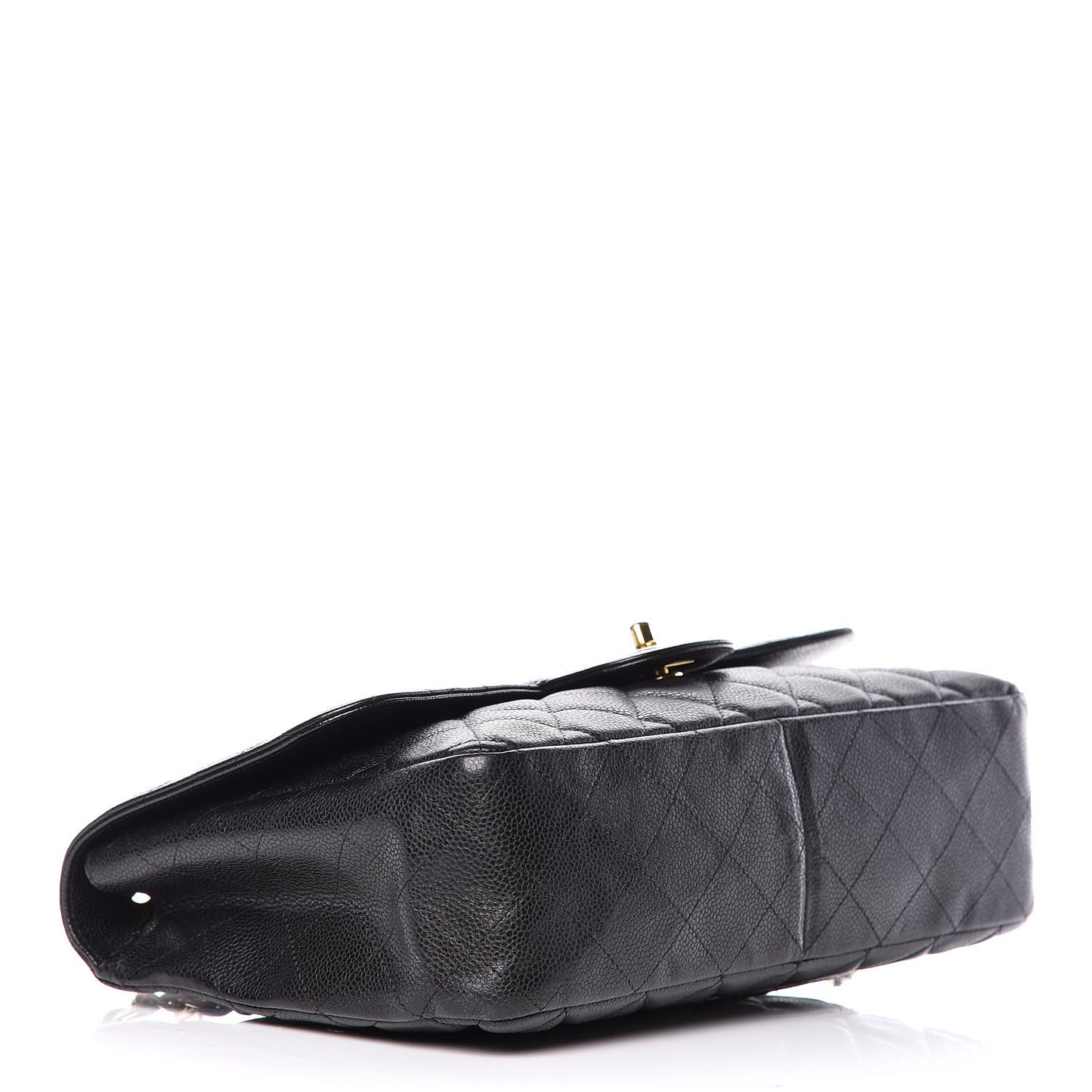 Caviar Quilted Jumbo Single Flap Black