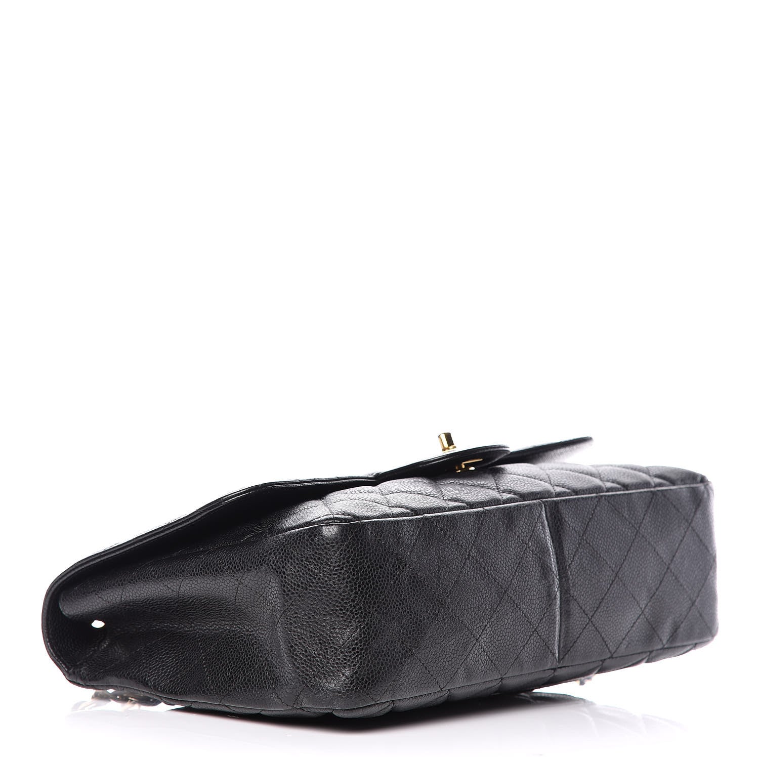 Chanel Caviar Quilted Jumbo Single Flap Black 4 of 13