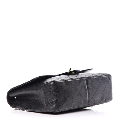 Chanel Caviar Quilted Jumbo Single Flap Black 4 of 13