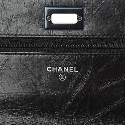 Chanel Aged Calfskin Quilted Reissue Wallet On Chain WOC So Black 6 of 11