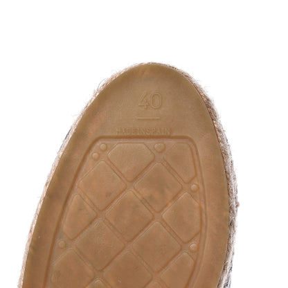 Chanel Lambskin Quilted CC Espadrilles 40 Grey 8 of 10