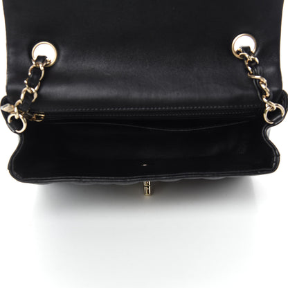 Chanel Lambskin Quilted Mini Rectangular Flap Black 5 of 11