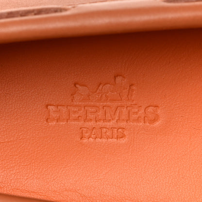 Hermes Supple Calfskin Mens Oscar Loafers 37 Naturel 7 of 8