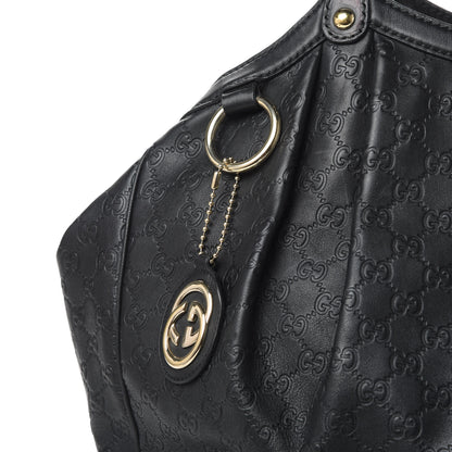 Gucci Guccissima Large Sukey Tote Black 8 of 19