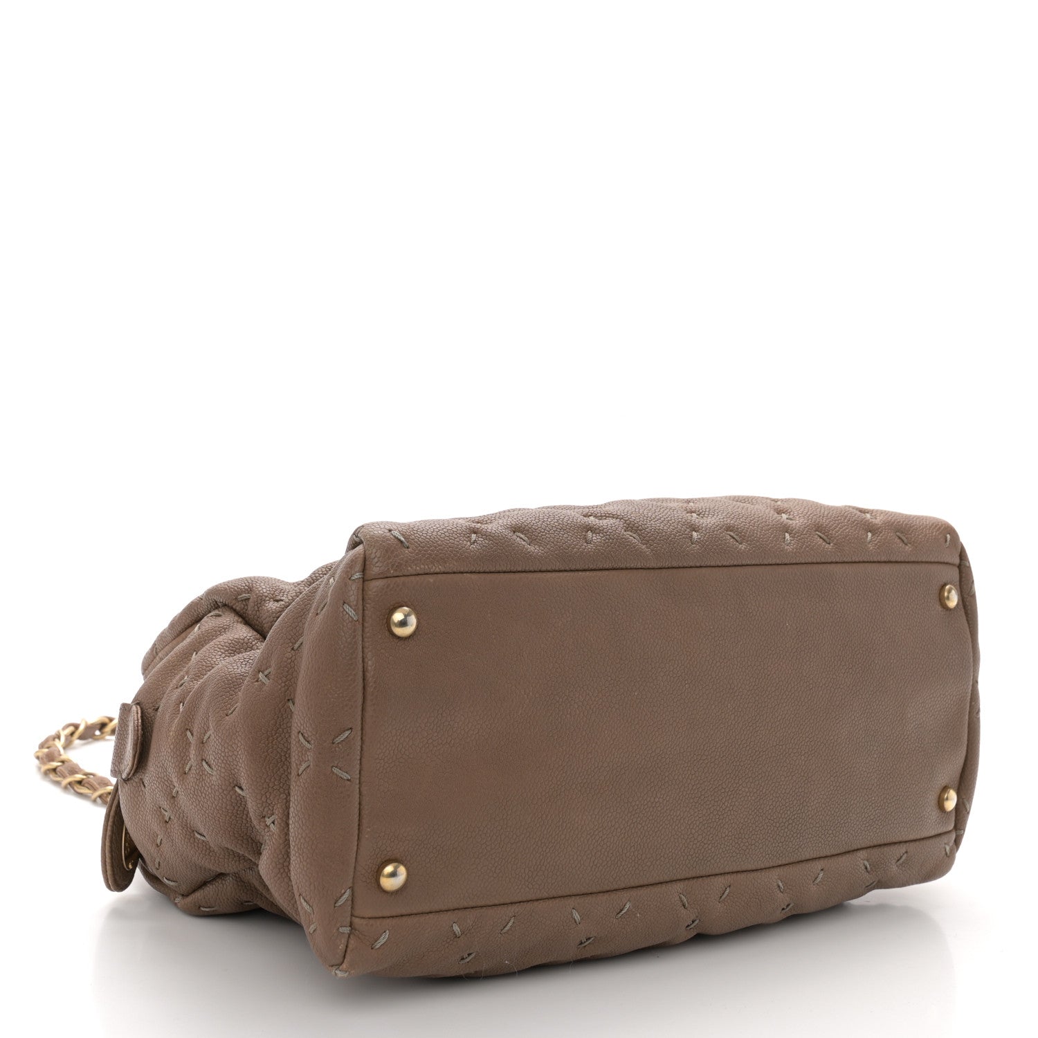 Chanel Caviar Wild Stitch Tote Brown 4 of 10