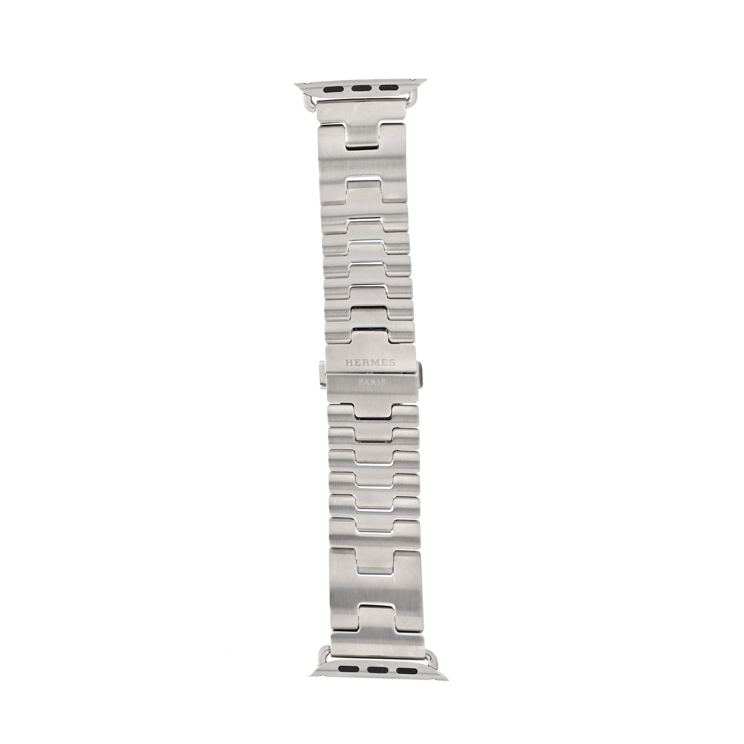Hermes Stainless Steel 46mm Grand H Apple Watch Single Tour Band Gris 1 of 6
