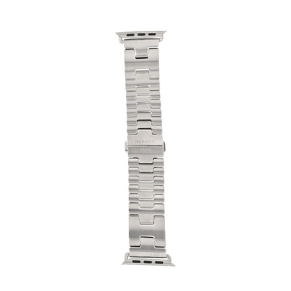 Hermes Stainless Steel 46mm Grand H Apple Watch Single Tour Band Gris 1 of 6