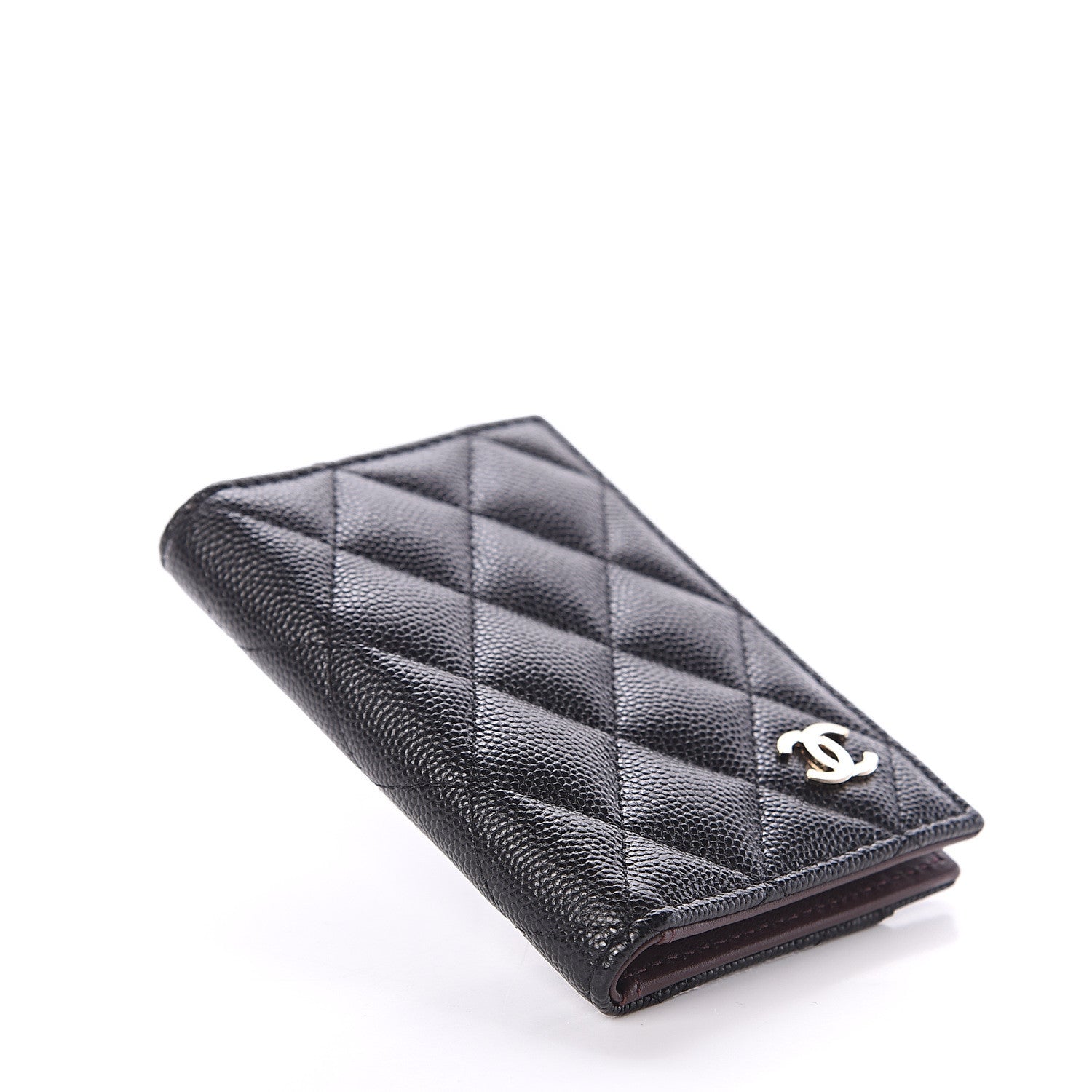 Chanel Caviar Quilted Card Holder Wallet Black 3 of 7