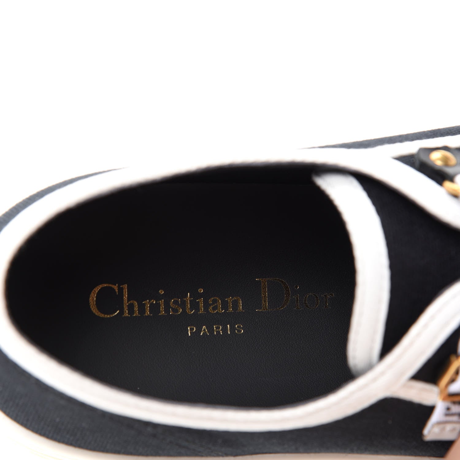 Christian Dior Canvas Walk'N'Dior Low Top Sneakers 38 Navy 8 of 10
