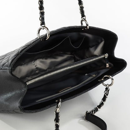 Chanel Caviar Quilted XL Grand Shopping Tote GST Black 5 of 7