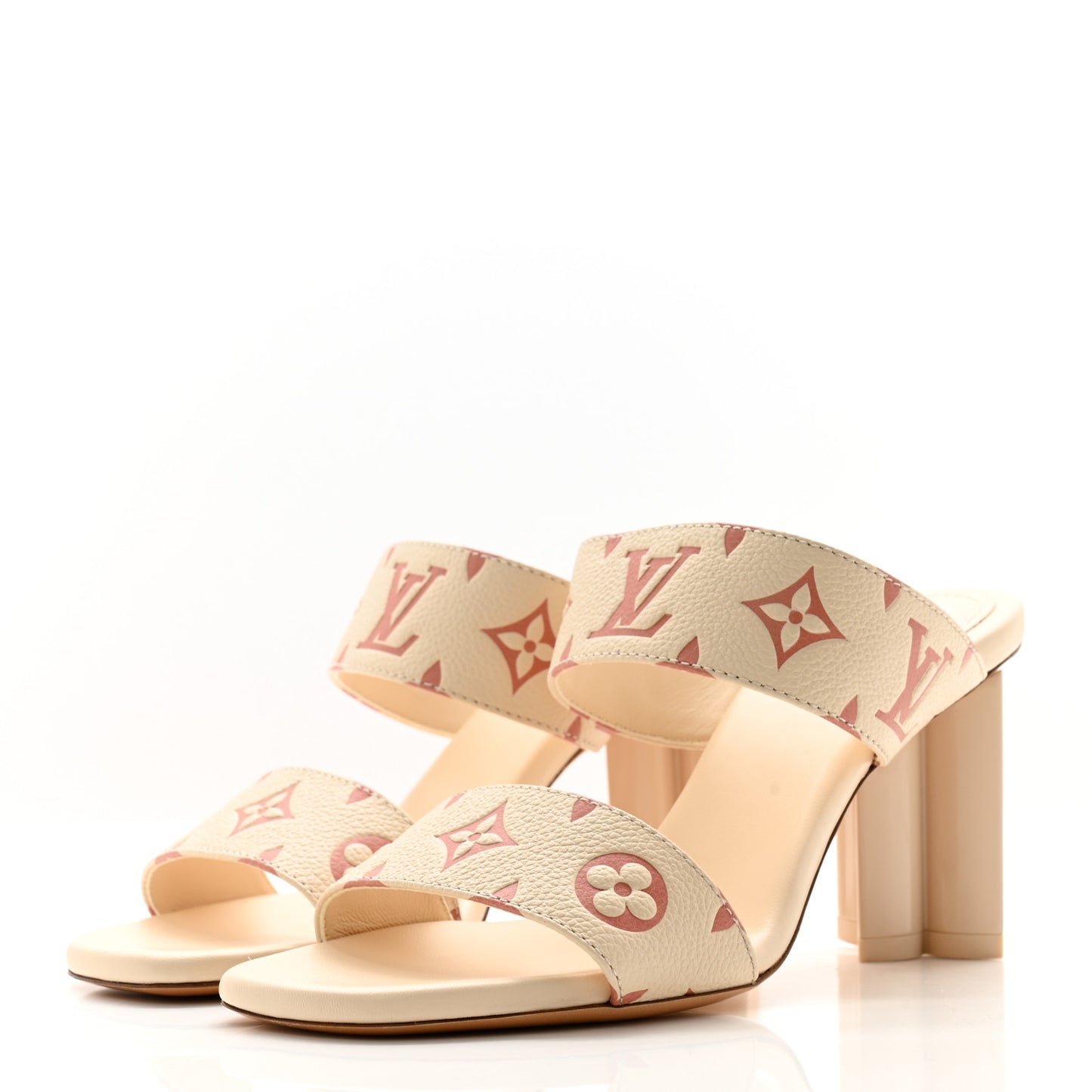 Calfskin Empreinte Silhouette Mules 38 Beige