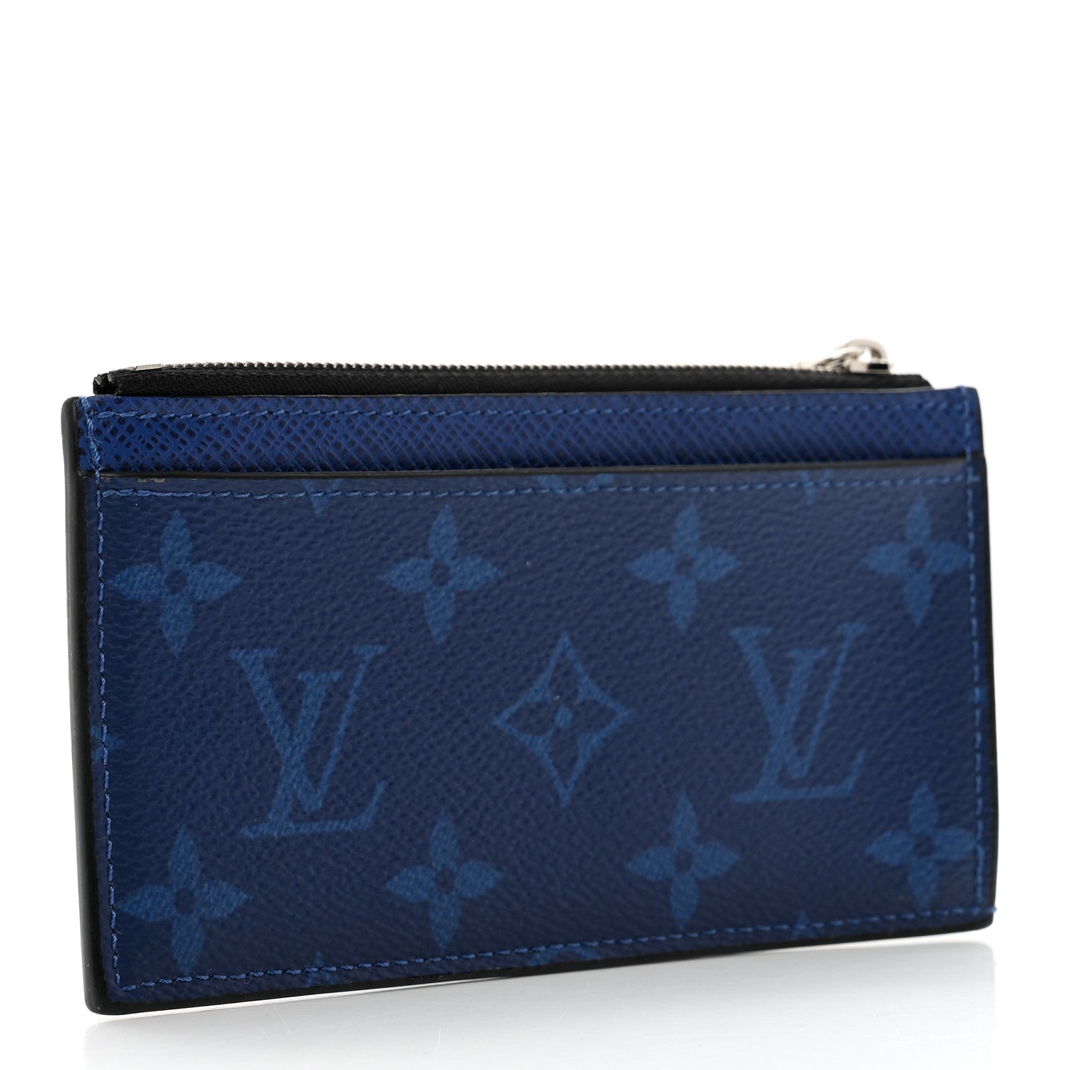 Louis Vuitton Monogram Taiga Coin Card Holder Cobalt 3 of 6