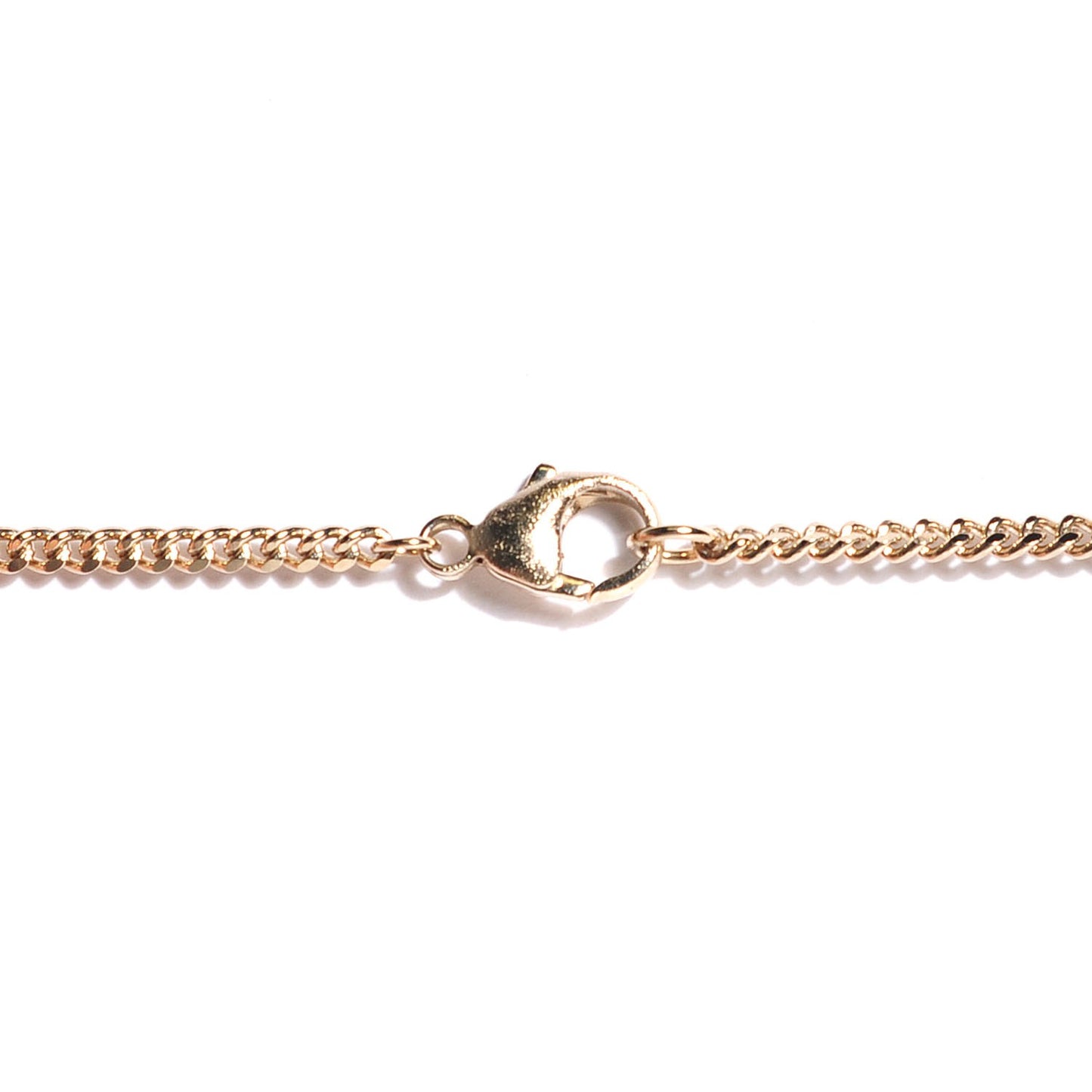 Crystal Enamel Striped Large CC Necklace Gold Black