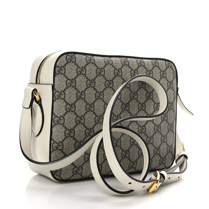 Gucci GG Supreme Monogram Small Horsebit 1955 Shoulder Bag Beige Mystic White 3 of 10