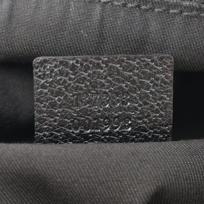 Gucci Monogram Bamboo Medium Top Handle Bag Black 7 of 11