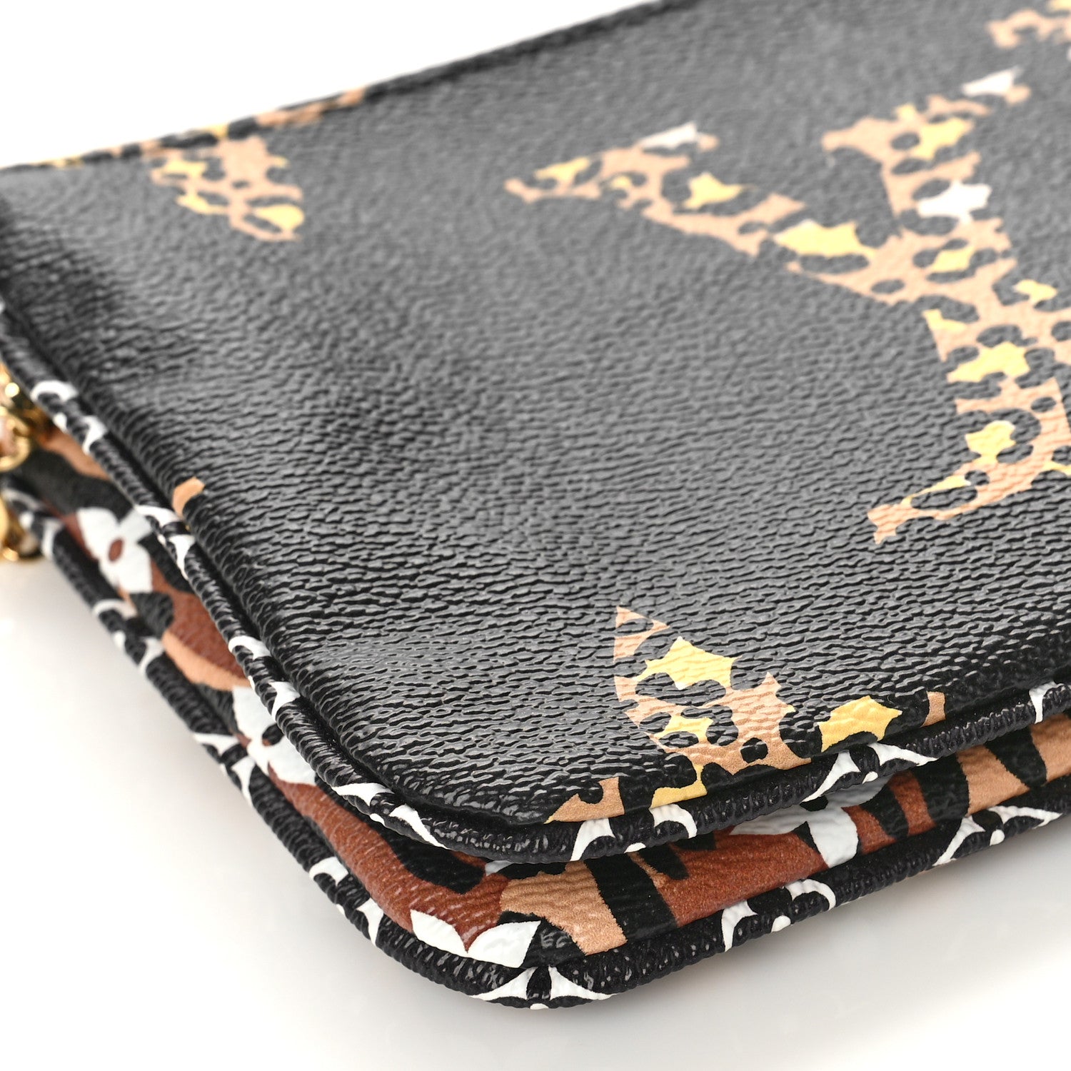 Louis Vuitton Monogram Giant Jungle Pochette Double Zip Black 7 of 8