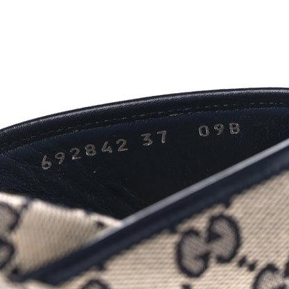 Gucci Monogram Criss Cross Platform Slide Sandals 37 Beige Blue 9 of 9