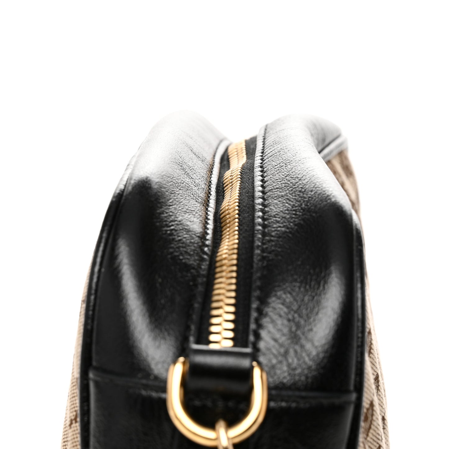 Monogram Matelasse Diagonal Small GG Marmont Chain Shoulder Bag Beige Black
